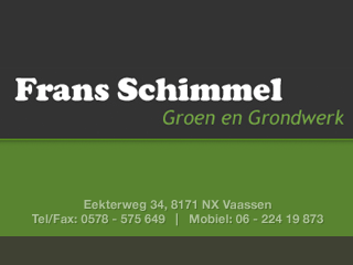 Logo Frans Schimmel Groen en Grondwerk Vaassen