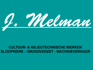 Logo J.C. Melman B.V. Machineverhuur- en Loonwerkbedrijf Amsterdam