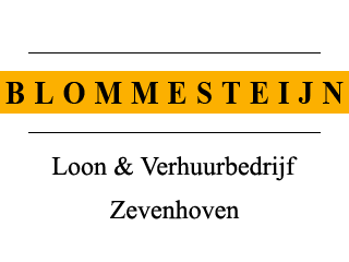 Logo Blommesteijn B.V. Loon- & Verhuurbedrijf Zevenhoven