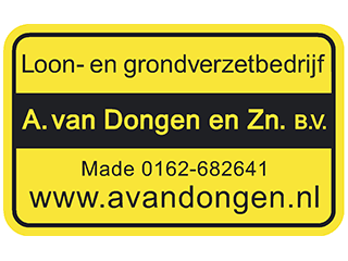 Logo A. van Dongen & Zn. B.V. Loon- en Grondverzetbedrijf Made