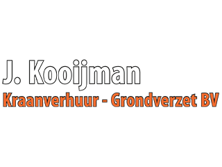 Logo J. Kooijman Kraanverhuur & Grondverzet B.V. Roelofarendsveen