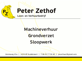 Logo Peter Zethof Loon- en Verhuurbedrijf Kudelstaart