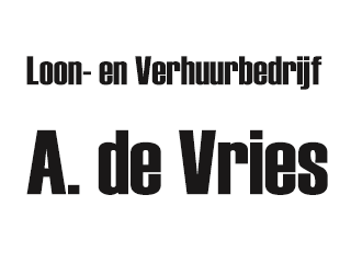 Logo Loon- en Verhuurbedrijf A. de Vries Uithoorn
