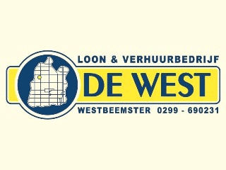 Logo Loon- en Verhuurbedrijf De West C.V. Westbeemster